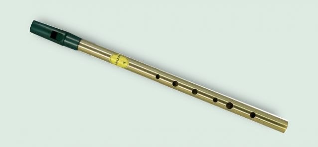 Feadog brass D tin whistle