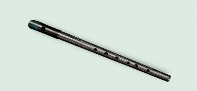 Carbony Tin Whistle in D made of carbon fiber