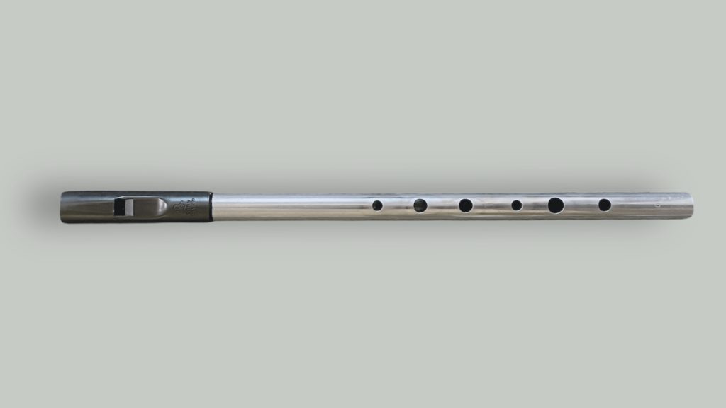 Dixon Trad tin whistle full front view