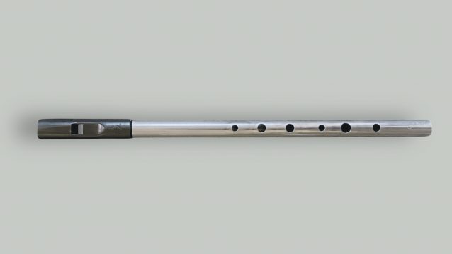 Dixon Trad tin whistle full front view